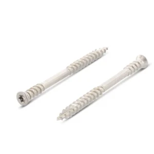 Саморез для террасной доски с потайной головкой и шлицем Torx, двойная резьба, art. 9143, нержавеющая сталь: А2.