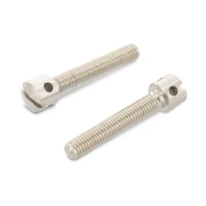 Винт с радиальными отверстиями в цилиндрической головке с прямым шлицем (пломбировочный) DIN 404, нержавеющая сталь: А1.