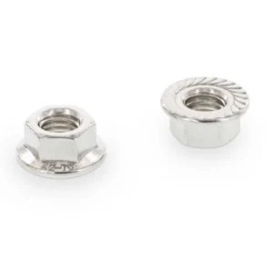 Гайка с фланцем и насечками DIN 6923, нержавеющая сталь: А2, А4.